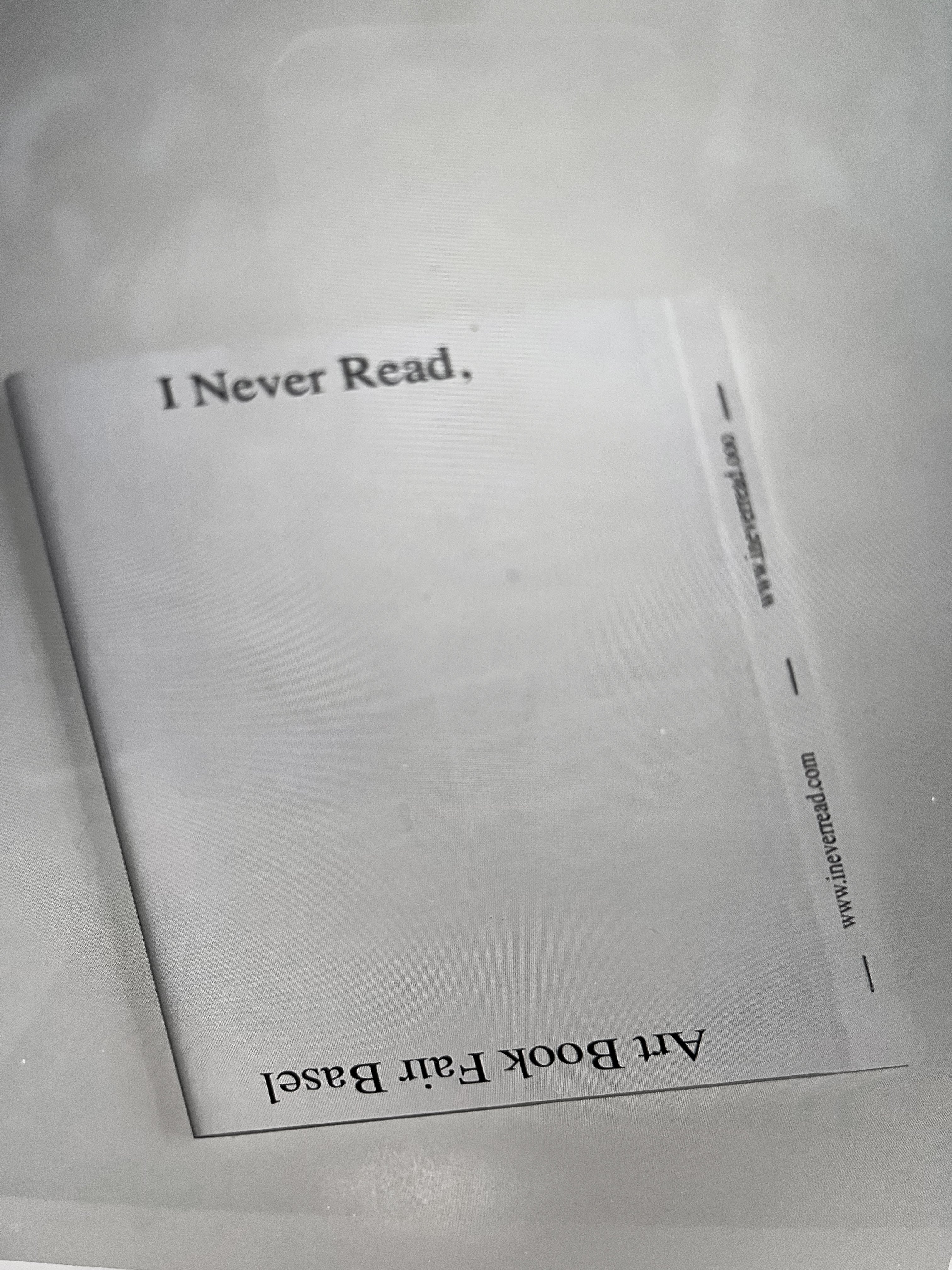 I Never Read, 2025 catalog